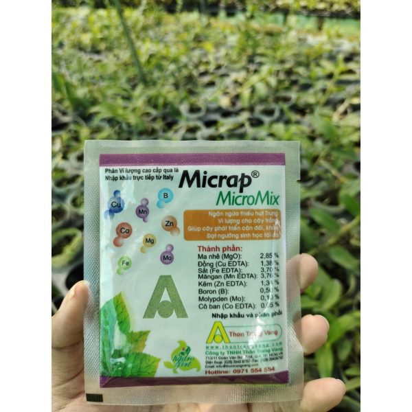 Phân Bón Trung - Vi lượng Bón Lá Hạt Cốm Micrap MicroMix